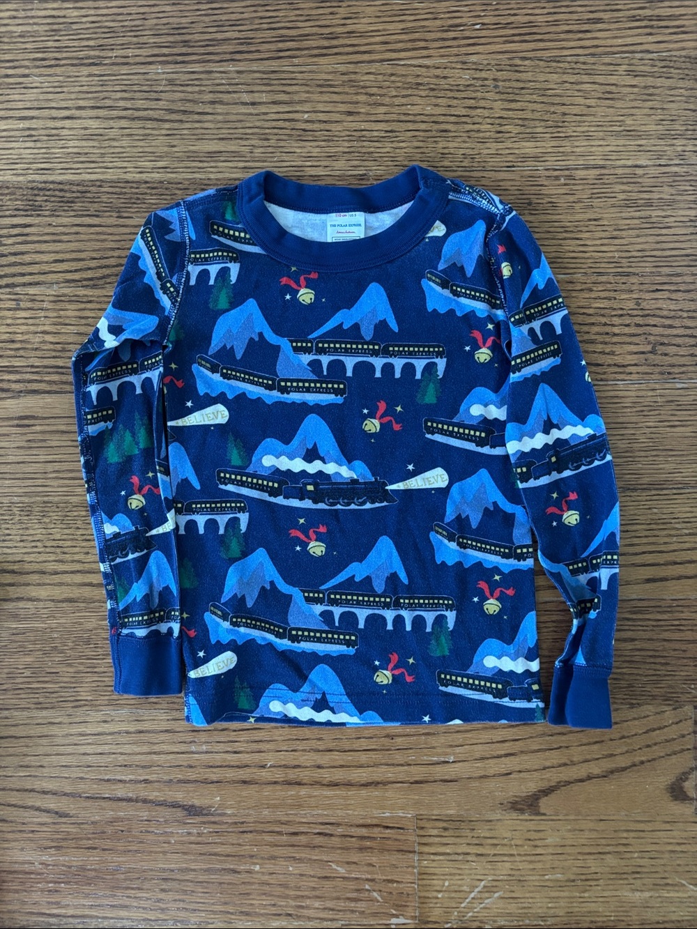 2 pairs Hanna Andersson Long Sleeve Gondola/Polar Express print organic cotton - Picture 7 of 8